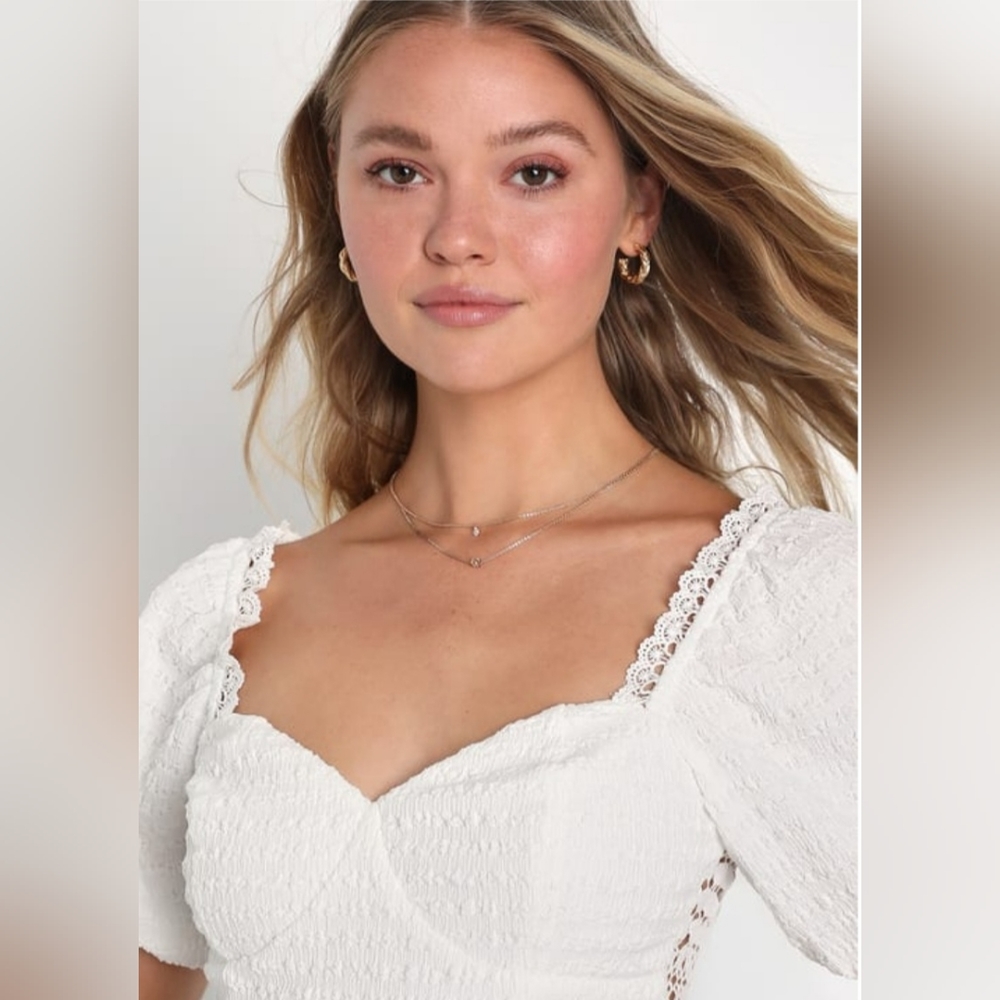 Lace sheer top